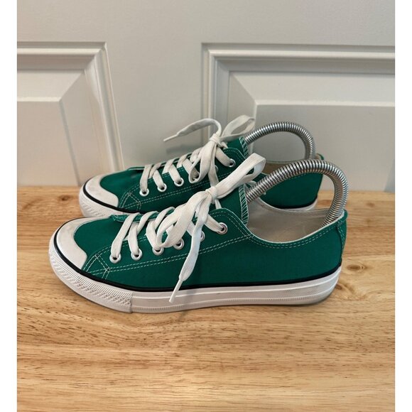 Unbranded Women's Canvas Laced Low Top Green Sneakers Size 38 Sku 2970 - Picture 2 of 10